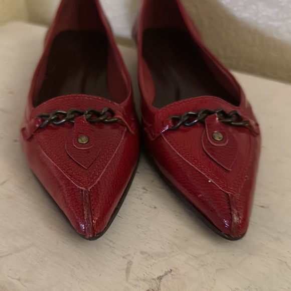 Mariana by golc Red patent pointed flats 7 - Picture 8 of 10